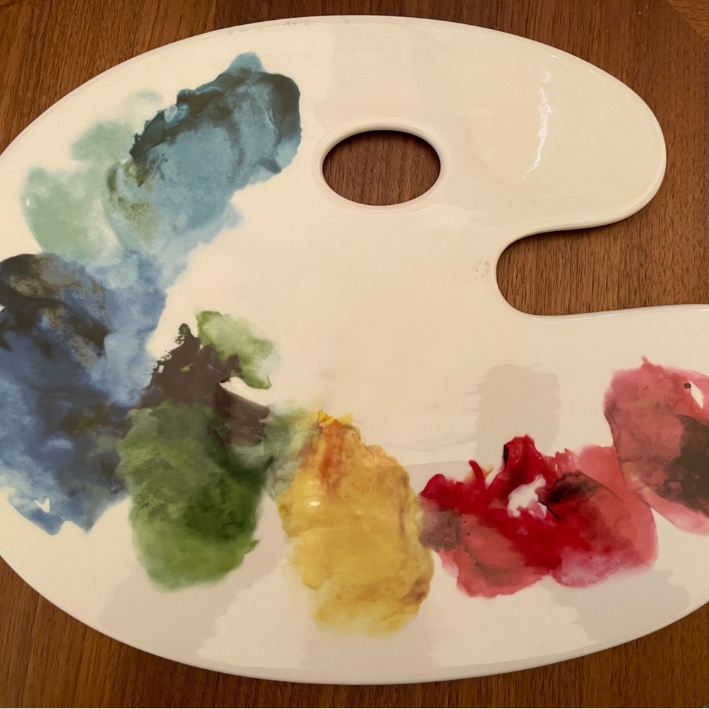 Artist Palette Cheese Tray